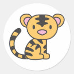 Custom Cute Baby Tiger Sitting Down Sticker