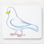 Custom Cute Dove Cartoon Logo mousepads