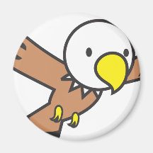 Custom Cute Eagle Cartoon Logo Refrigerator Magnets