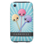 Custom Cute Lollipops Tough iPhone 3 Cases