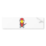 Custom Cute Parrot Cartoon Logo bumper stickers