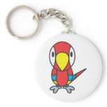 Custom Cute Parrot Cartoon Logo keychains