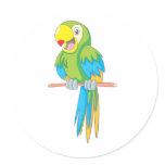 Custom Cute Parrot Cartoon stickers
