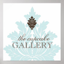 Custom Damask Poster