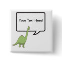 Custom Dinosaur Button