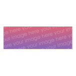 Custom Double Photo Bookmark w/Emerson Quote business cards