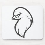 Custom Dove Logo Black and White mousepads