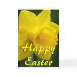 Custom Easter Card Personalised Daffodil Cards