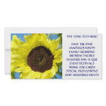 CUSTOM Event Announcement Cards Sunflowers photo cards