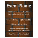 Custom Event Brick Wall flyers