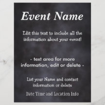 Custom Event Peaceful Dark Flyer