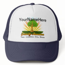 Custom Family Reunion, Green Tree with Sun Rays