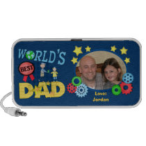Custom Father's Day Best Dad Doodle Speaker