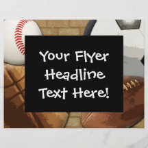 Custom Flyer, Sports Theme