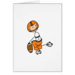 Custom Football Orange Card