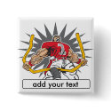 Custom Football Player Red buttons