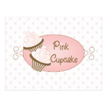 Custom for Pink Cupcake Postcards