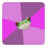 Custom Foul Bachelorette Frog Stickers