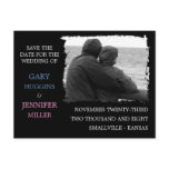 Custom Frame Save the Date: Torn Frame postcards