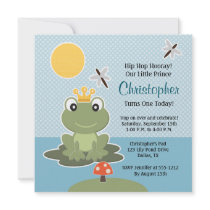Custom Frog Birthday Invitation