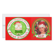 Custom Funny Children's Christmas Photo Card