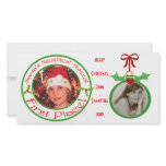 Custom Funny Children's Christmas Photo Card photo cards