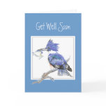 Custom, Get Well Soon,Masculine,Fishing,Kingfisher cards