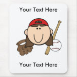 Custom Girl Baseball Mousepad - Customisable