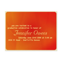 Custom Graduation Invitation : Orange Crush