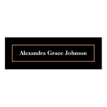 Custom Graduation Status Card (black/gold) Business Card Templates