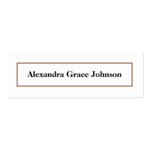Custom Graduation Status Card (white/gold) Business Card Template