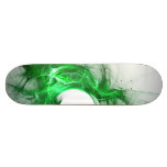 Custom Green Flame Board skateboards