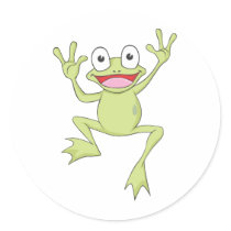 Custom Green Jumping Frog
