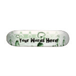 Custom Green X-Ray Skeletons Afternoon Stroll skateboards