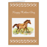 Custom Greeting, Mother's Day, Horse, Foal Greeting Cards