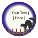 Custom Halloween Cat Stickers