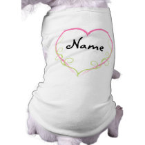 Custom Heart Dog t-shirt - Add a Name!