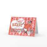 CUSTOM Heart Tamer Retro Valentine Card