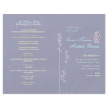 ::custom:Hollyhock & Ampersand Wedding Program flyers
