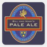 Custom Homemade Beer Labels Square Sticker