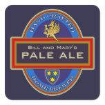 Custom Homemade Beer Labels Square Sticker