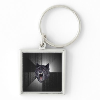 wolf keychain