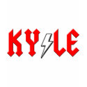 custom KYLE comic logo shirt