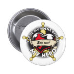 Custom Love My Police Officer Pinback Button