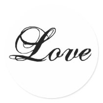 Custom Love Stickers for Wedding Favours