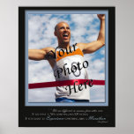 Custom Marathon Poster - Expereince - Blue posters