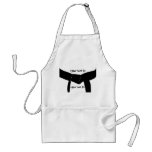 Custom Martial Arts Black Belt Apron