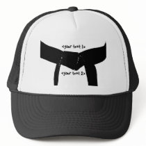 Custom Martial Arts Black Belt Hat
