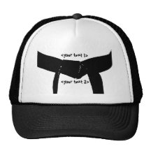 Custom Martial Arts Black Belt Hat