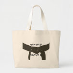 Custom Martial Arts Brown Belt Canvas Bags